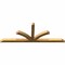 Ekena Millwork Richland Rough Sawn Timber Gable Bracket, Western Red Cedar, 96"W x 36"H x 4"D x 4"F, 9/12 Pitch GBW096X36X0404RIC00RWR - alternate 2